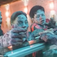 Bio-Zombie answers one important question: What do zombie sushi chefs prepare? Plates of human fingers, of course. Image: YouTube
